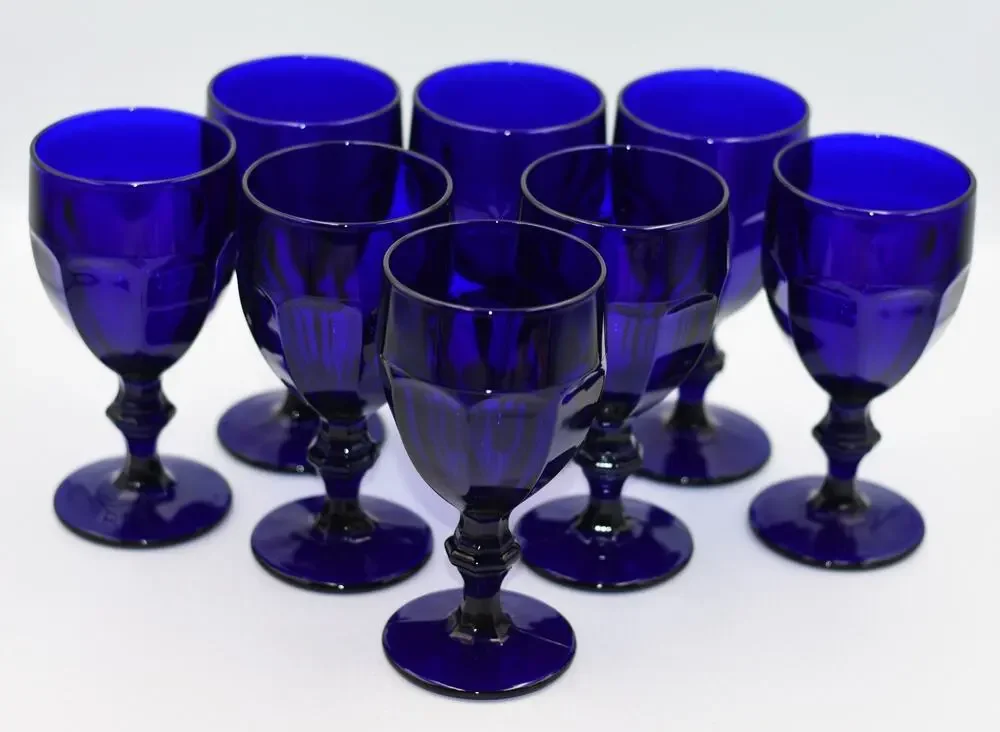 Libbey Cobalt Blue Duratuff Gibraltar 6.75